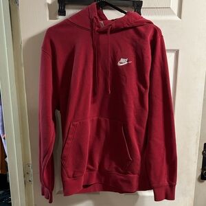 Nike Men's Deep Red Hoodie